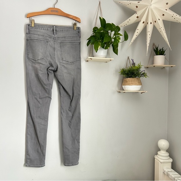🩷ATHLETA SCULPTEK GRAY SKINNY MID RISE SKINNY JEANS POWER MESH STRETCH SIZE 6 - Picture 6 of 11